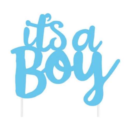 It's A Boy Cake Topper - Click Image to Close